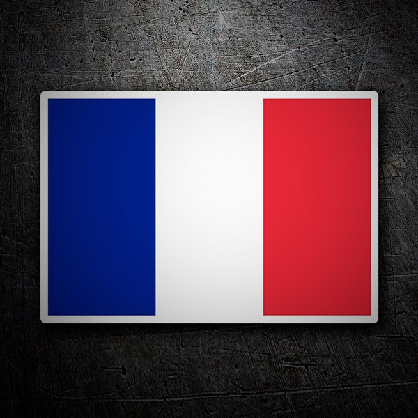 Aufkleber: Flagge von Frankreich ohne Schild 1