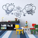 Kinderzimmer Wandtattoo: Biene und Blumen 3