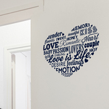 Wandtattoos: Schriftart auf Liebe 3