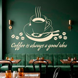 Wandtattoos: Coffee is always a good idea 3