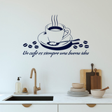 Wandtattoos: Ein Kaffee ist immer eine gute Idee - Spanisch 2