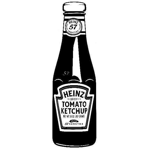 Wandtattoos: Heinz Ketchup