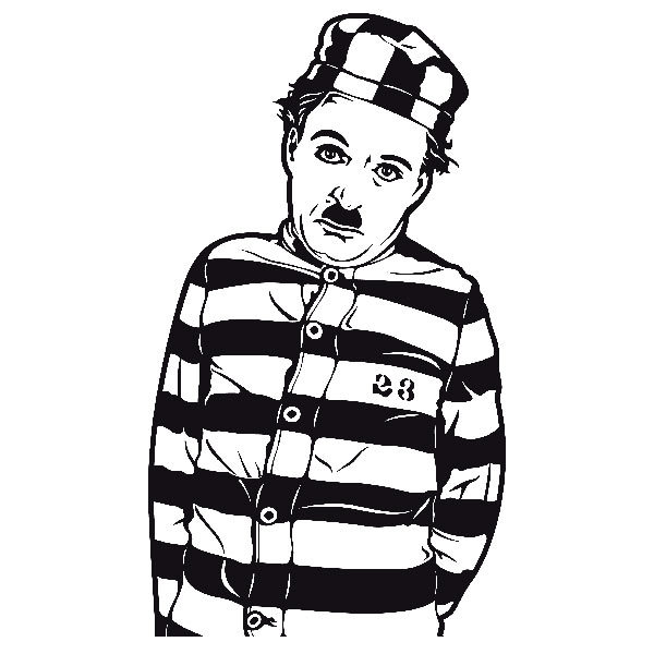 Wandtattoos: Chaplin Der Pilger