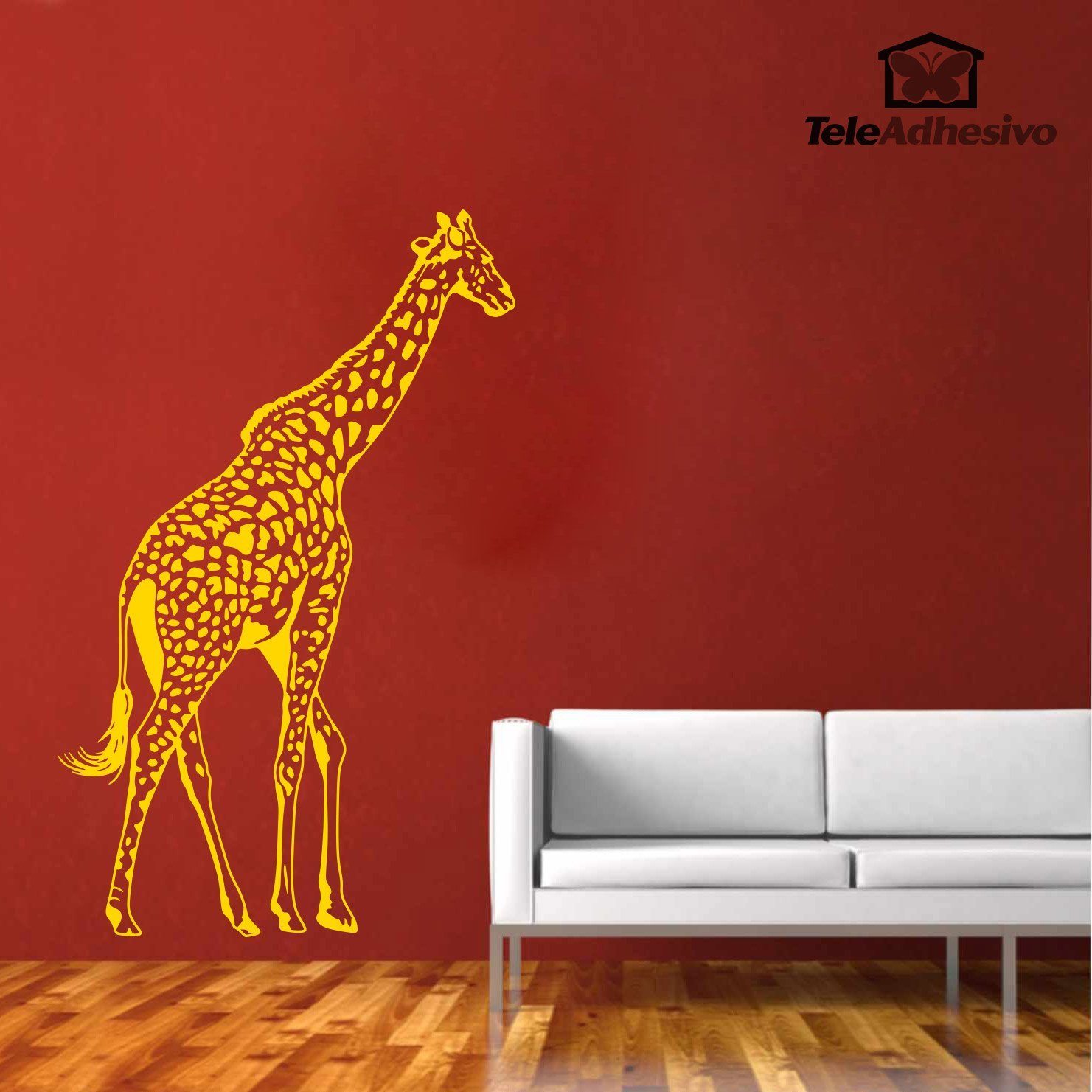 Wandtattoos: Giraffe in voller Länge