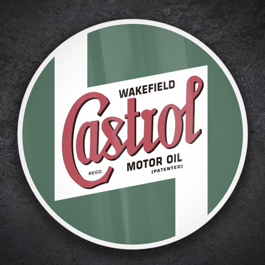 Aufkleber: Retro Wakefield Castrol Logo