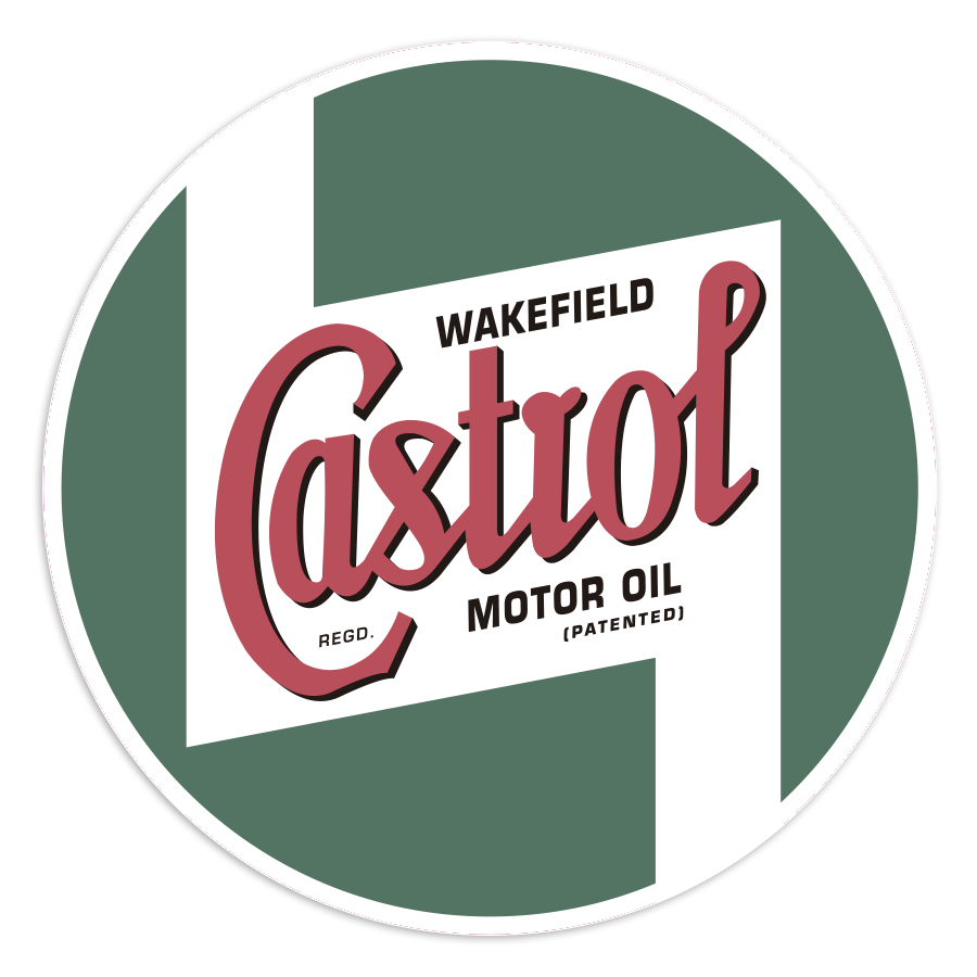Aufkleber: Retro Wakefield Castrol Logo