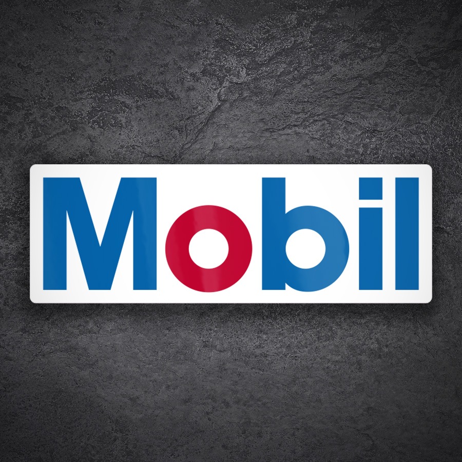 Aufkleber: Mobil Motor&ouml;l Emblem