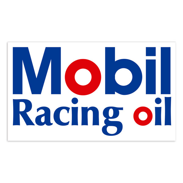 Aufkleber: Mobil Racing Oil Logo