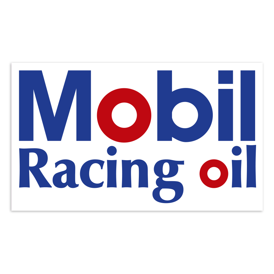 Aufkleber: Mobil Racing Oil Logo