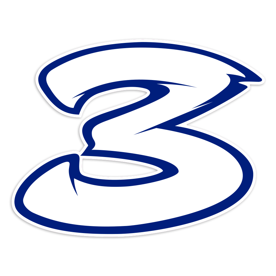 Aufkleber: Max Biaggi Startnummer 3