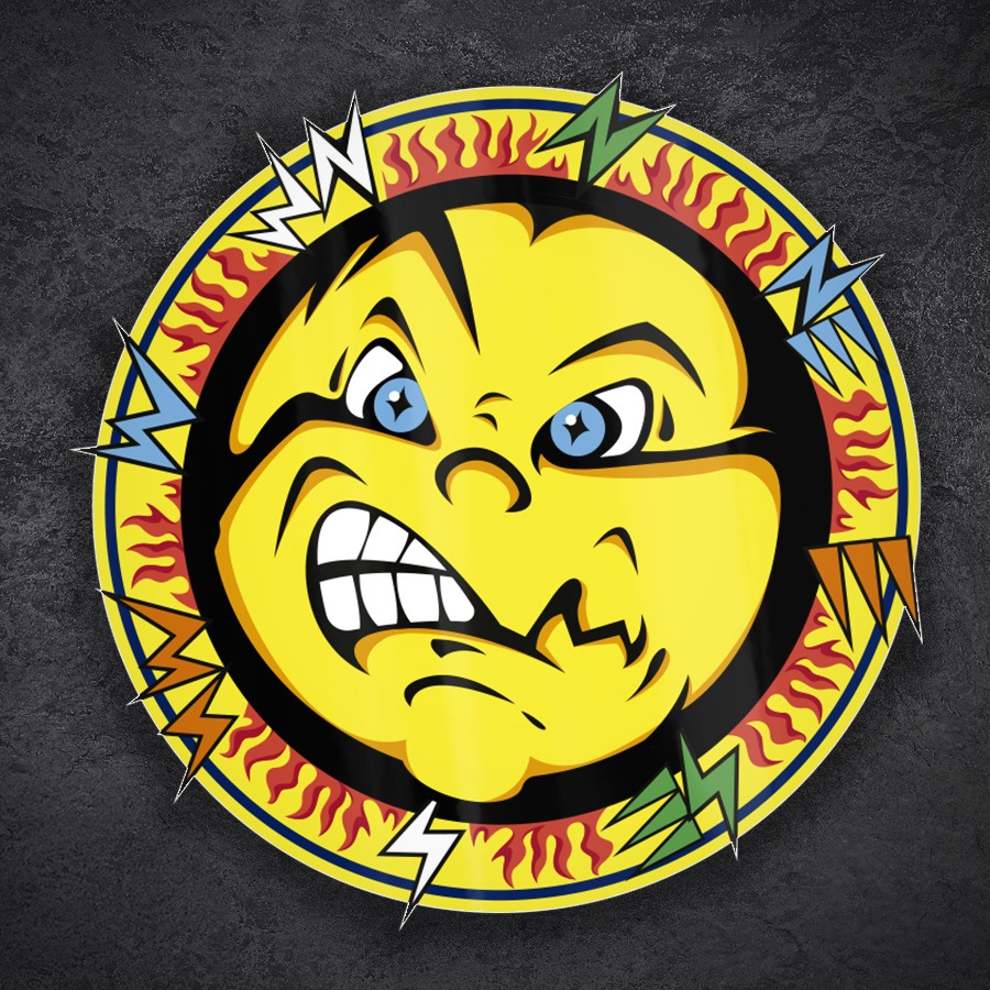 Aufkleber: Valentino Rossi Sonne Aufkleber