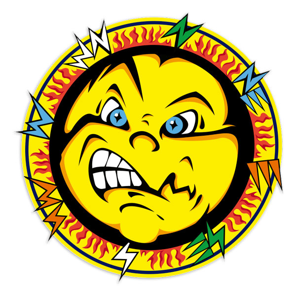 Aufkleber: Valentino Rossi Sonne Aufkleber