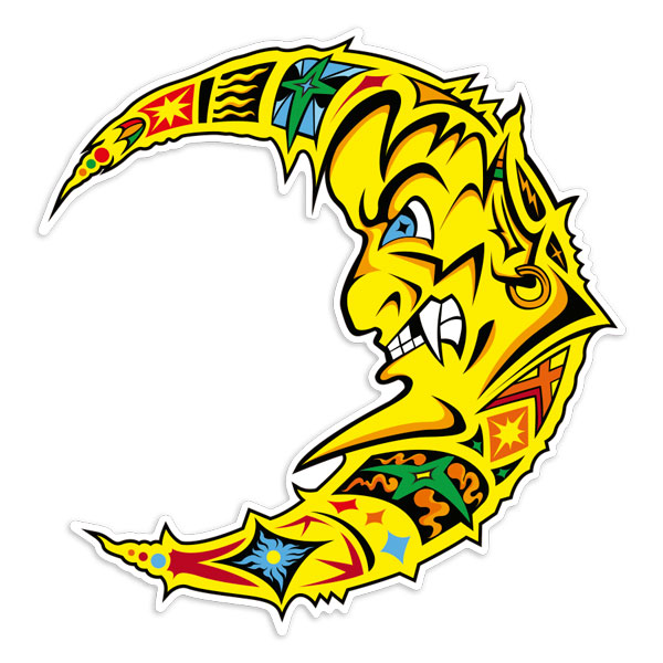 Aufkleber: Valentino Rossi Comic Mond
