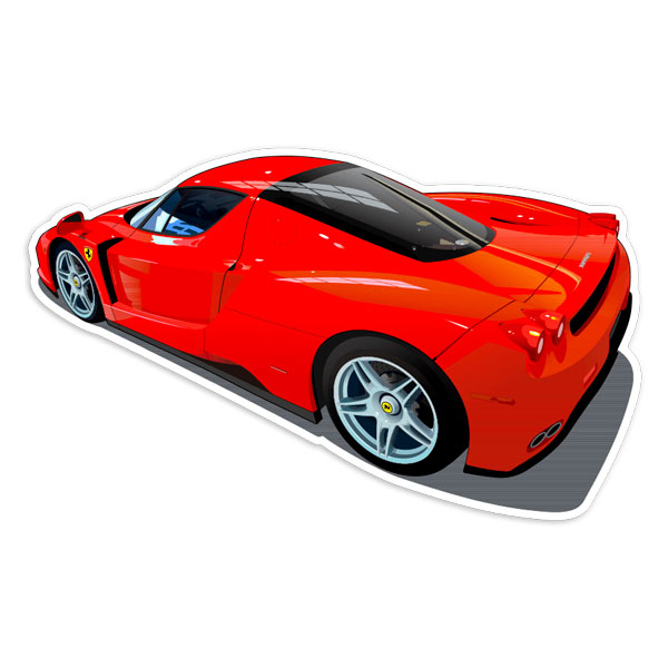 Aufkleber: Ferrari Enzo Supersportwagen Illustration