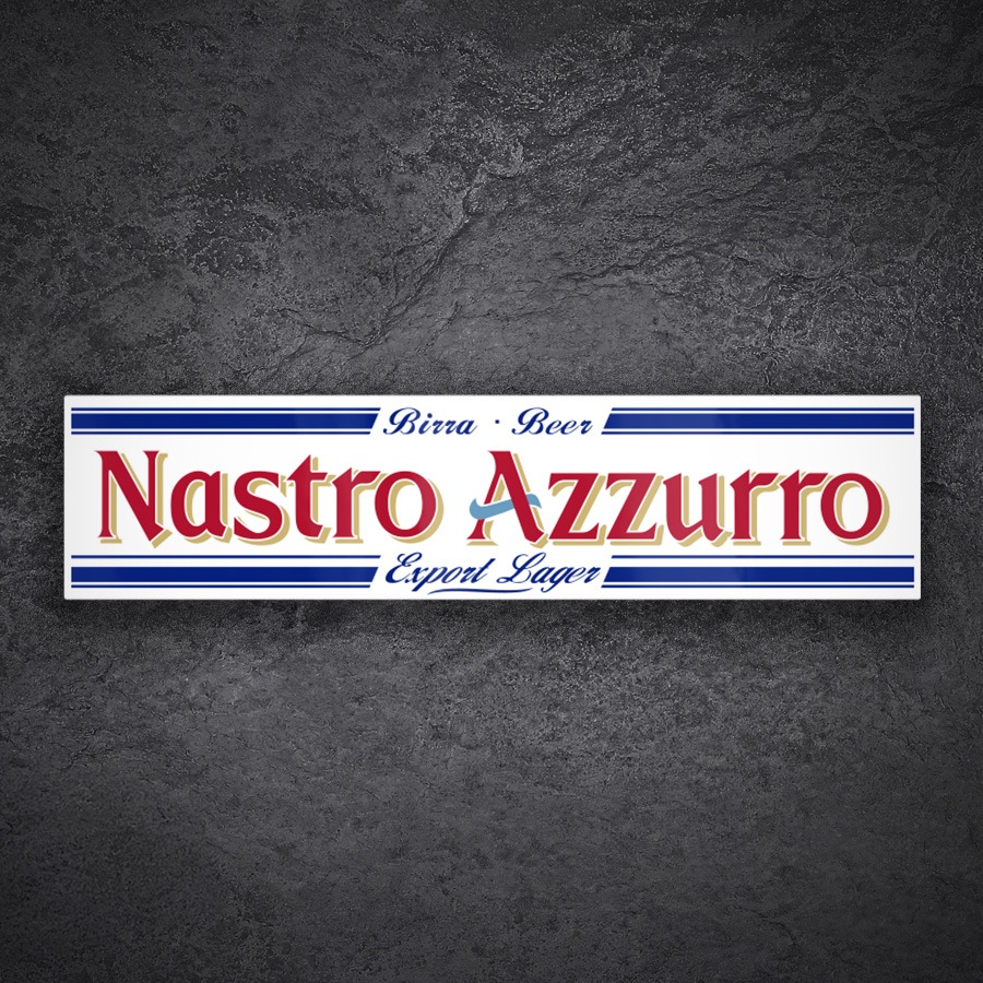 Aufkleber: Nastro Azzurro Retro