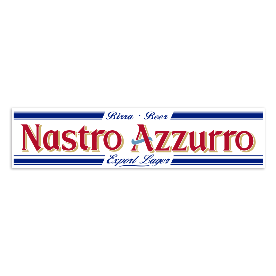 Aufkleber: Nastro Azzurro Retro