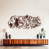 Wandtattoos: Löwe, Tiger und Leopard 2