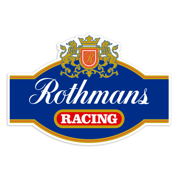 Aufkleber: Rothmans Racing Retro Motorsport Emblem