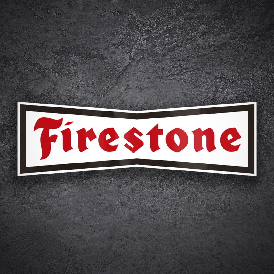 Aufkleber: Firestone Vintage Motorsport Emblem