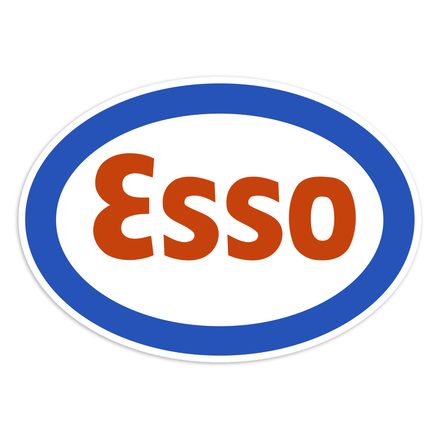 Aufkleber: Klassisches Esso