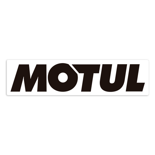 Aufkleber: Horizontales Motul Logo Schwarze Buchstaben