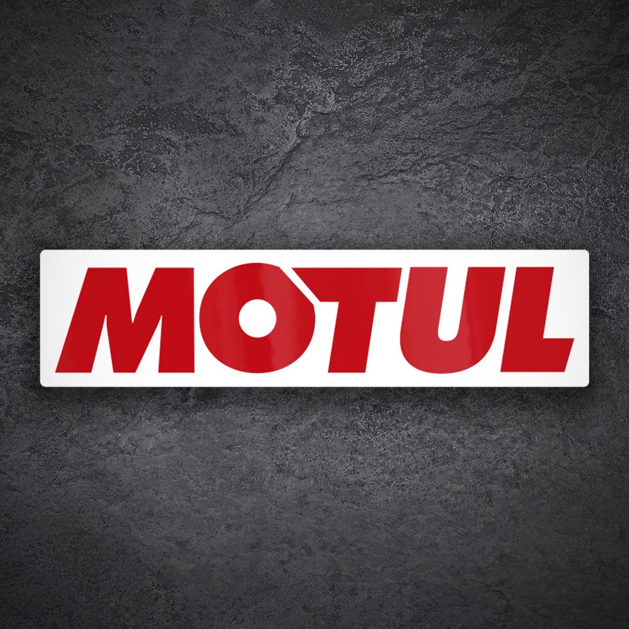 Aufkleber: Horizontales Motul Logo Rote Buchstaben