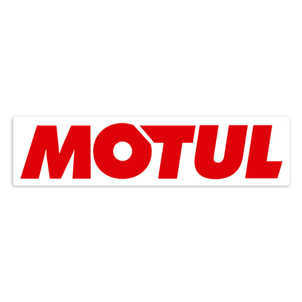 Aufkleber: Horizontales Motul Logo Rote Buchstaben