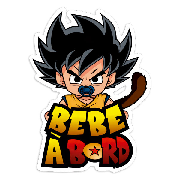 Aufkleber: Baby an Bord Goku Dragonball