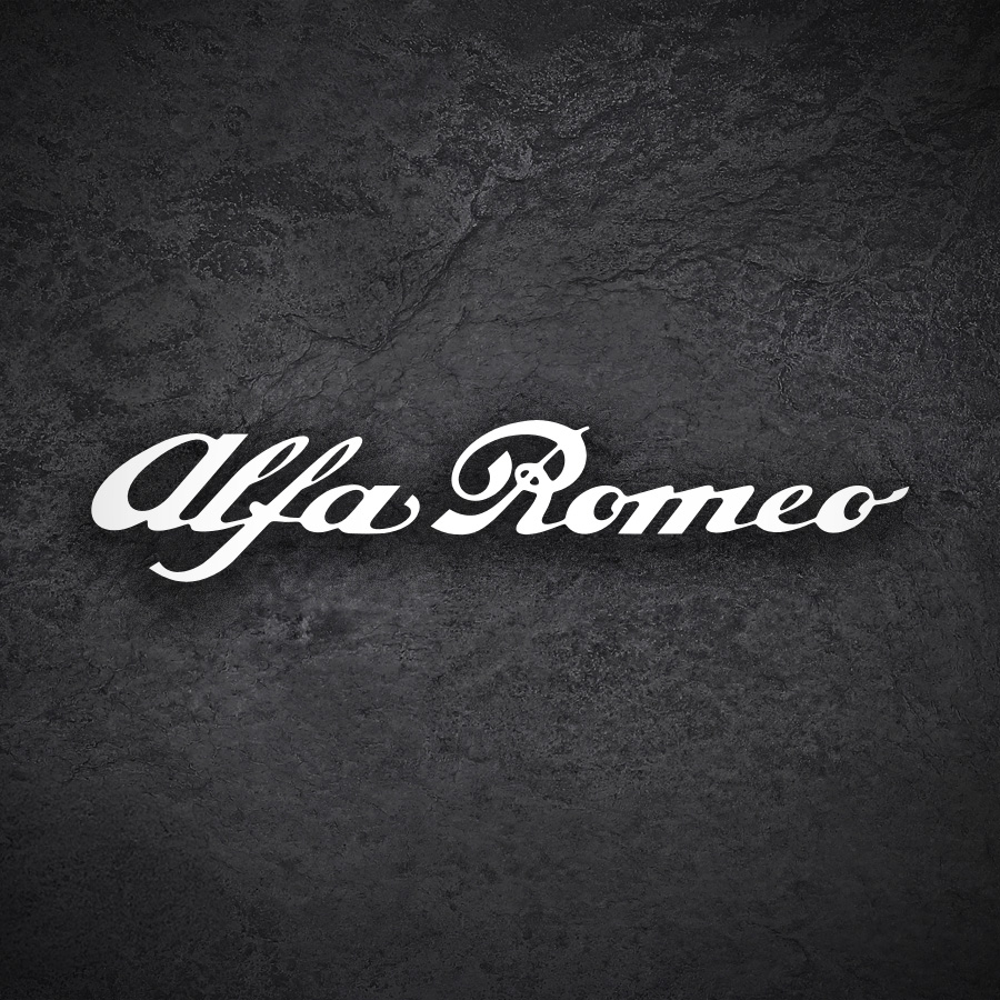 Aufkleber: Klassisches Alfa Romeo Schriftzug-Logo