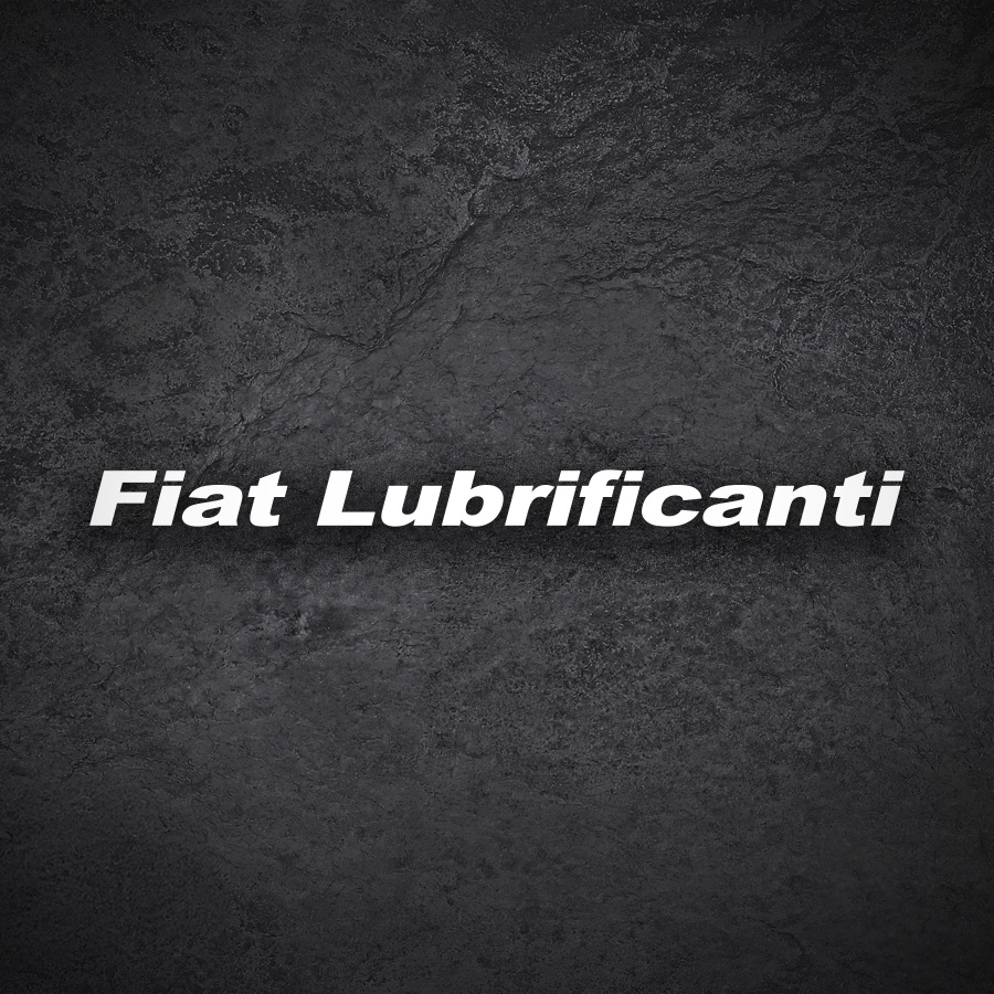 Aufkleber: Fiat Lubrificanti Schriftzug