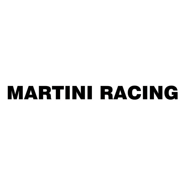 Aufkleber: Martini Racing Schriftzug