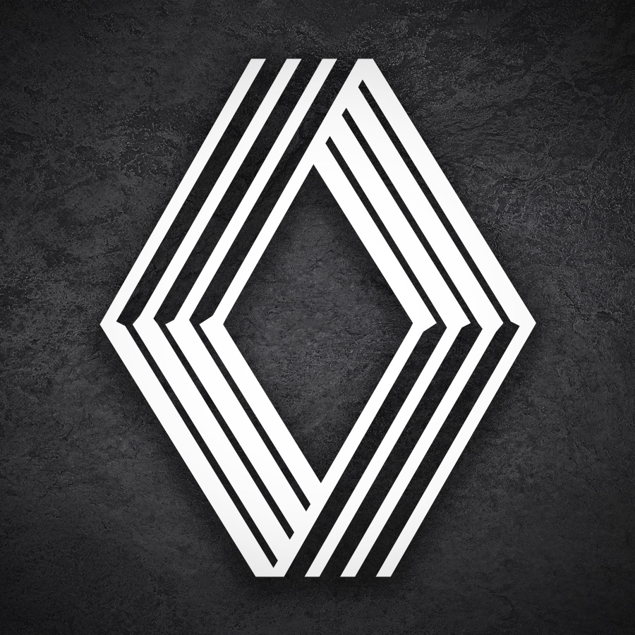 Aufkleber: Renault Vasarely Logo 1972