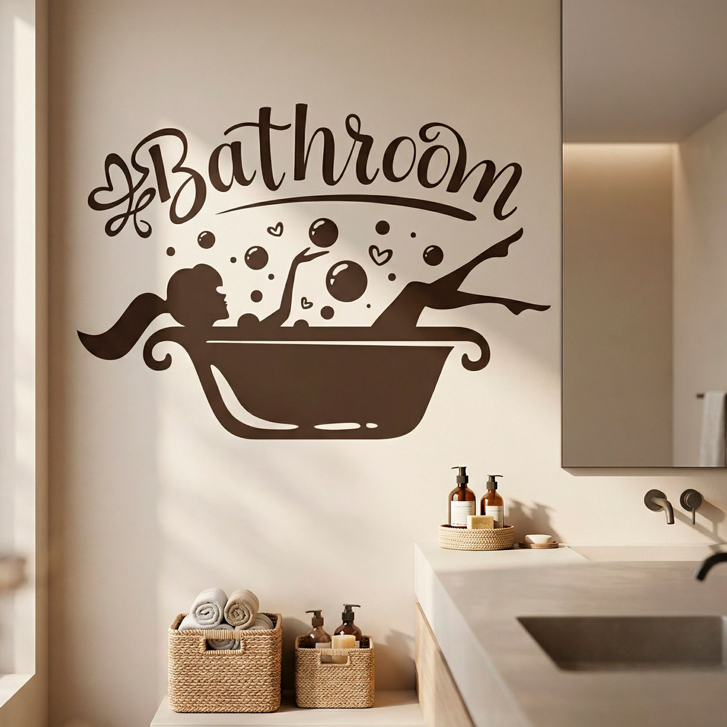 Wandtattoos: Badezimmer Relax