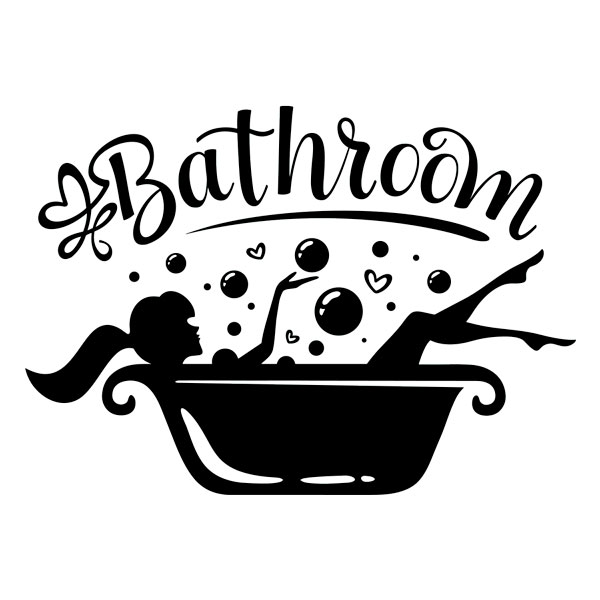 Wandtattoos: Badezimmer Relax