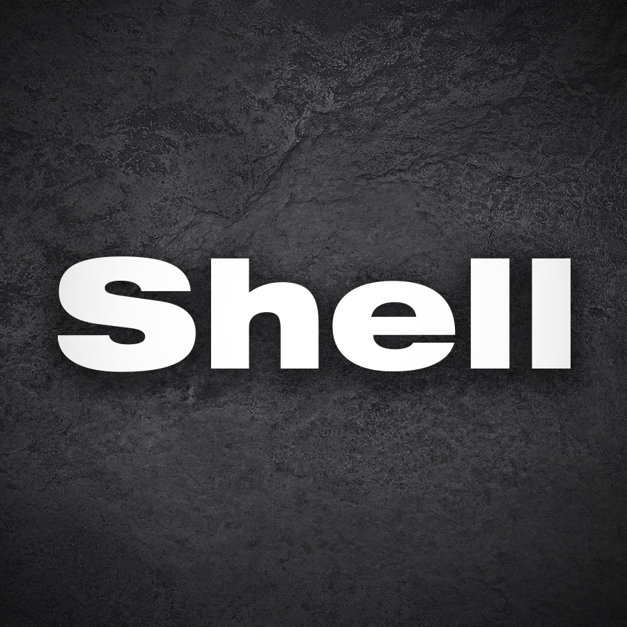 Aufkleber: Shell Schriftzug