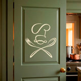 Wandtattoos: Chef L&ouml;ffel und Gabel 5