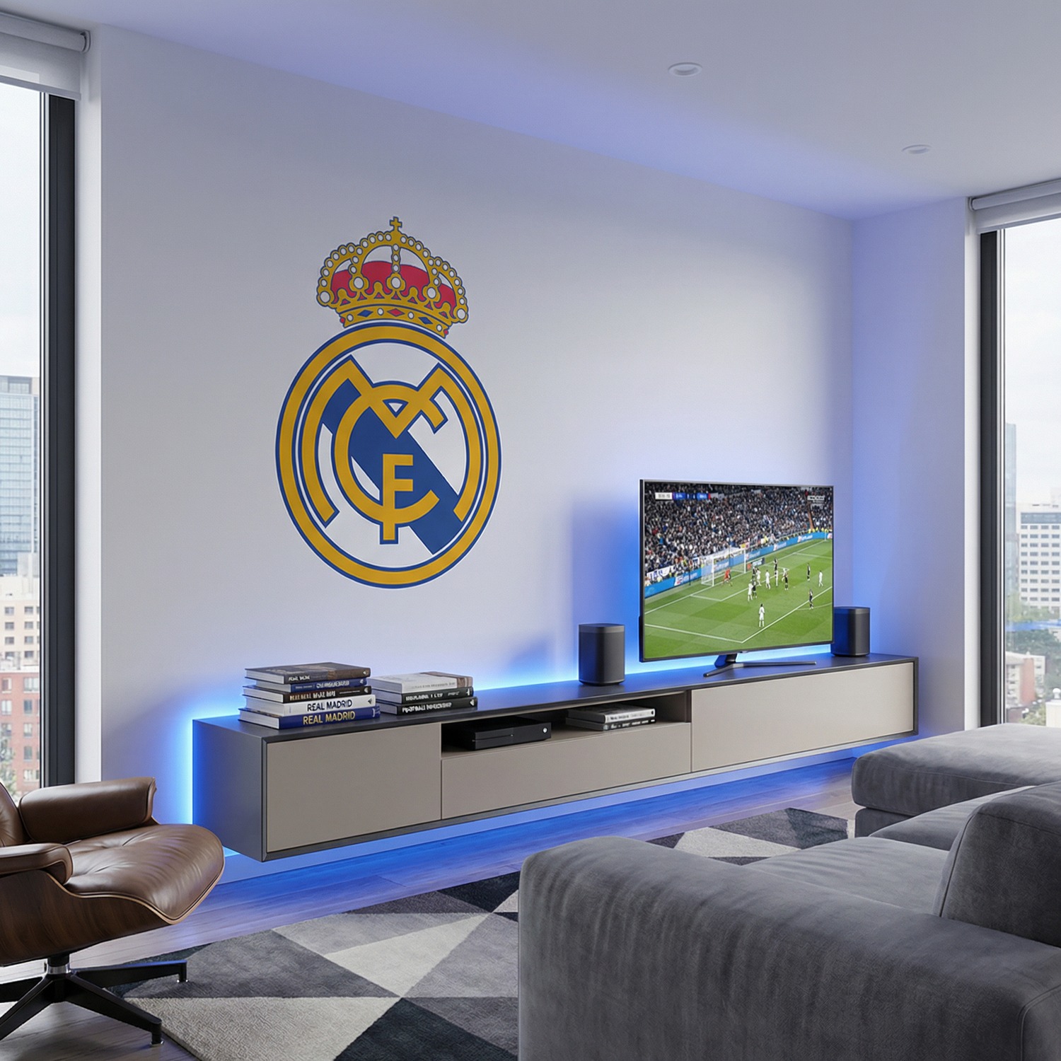 Wandtattoos: Real Madrid wappen Farbe