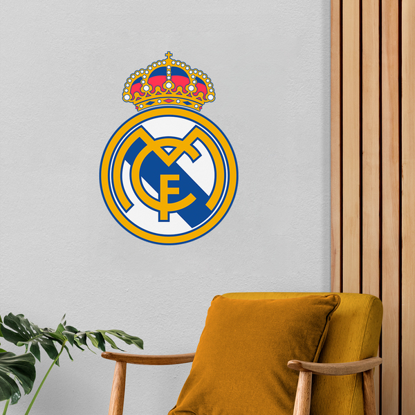 Wandtattoo Real Madrid wappen Farbe | WebWandtattoo.com