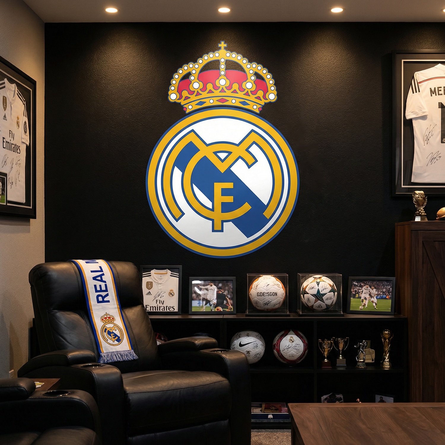 Wandtattoos: Real Madrid wappen Farbe