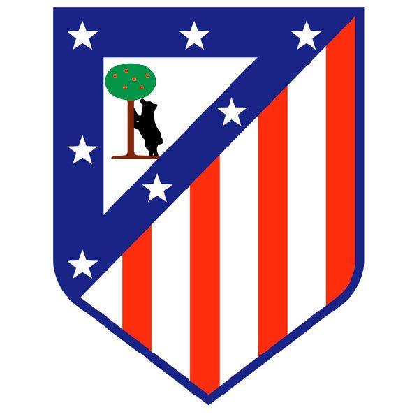 Wandtattoos: Atlético de Madrid wappen Farbe