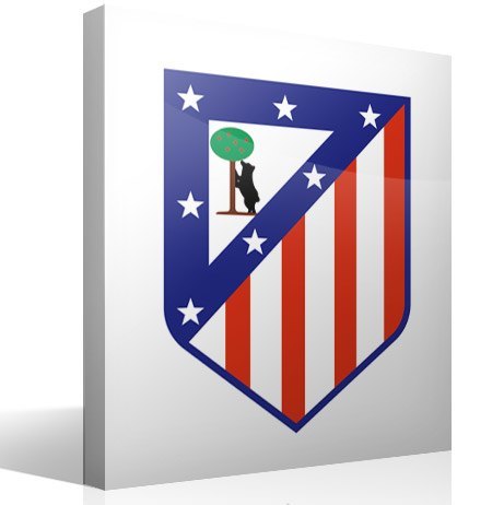 Wandtattoo Atlético de Madrid wappen Farbe | WebWandtattoo.com