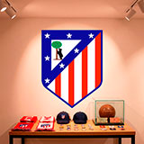 Wandtattoos: Atl&eacute;tico de Madrid wappen Farbe 12