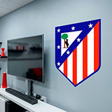 Wandtattoos: Atl&eacute;tico de Madrid wappen Farbe 15