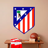 Wandtattoos: Atl&eacute;tico de Madrid wappen Farbe 16