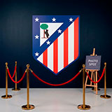Wandtattoos: Atl&eacute;tico de Madrid wappen Farbe 17