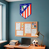 Wandtattoos: Atl&eacute;tico de Madrid wappen Farbe 18