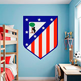 Wandtattoos: Atl&eacute;tico de Madrid wappen Farbe 19