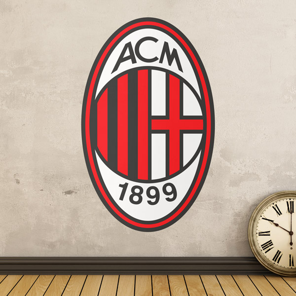 Wandtattoos: AC Milan Wappen