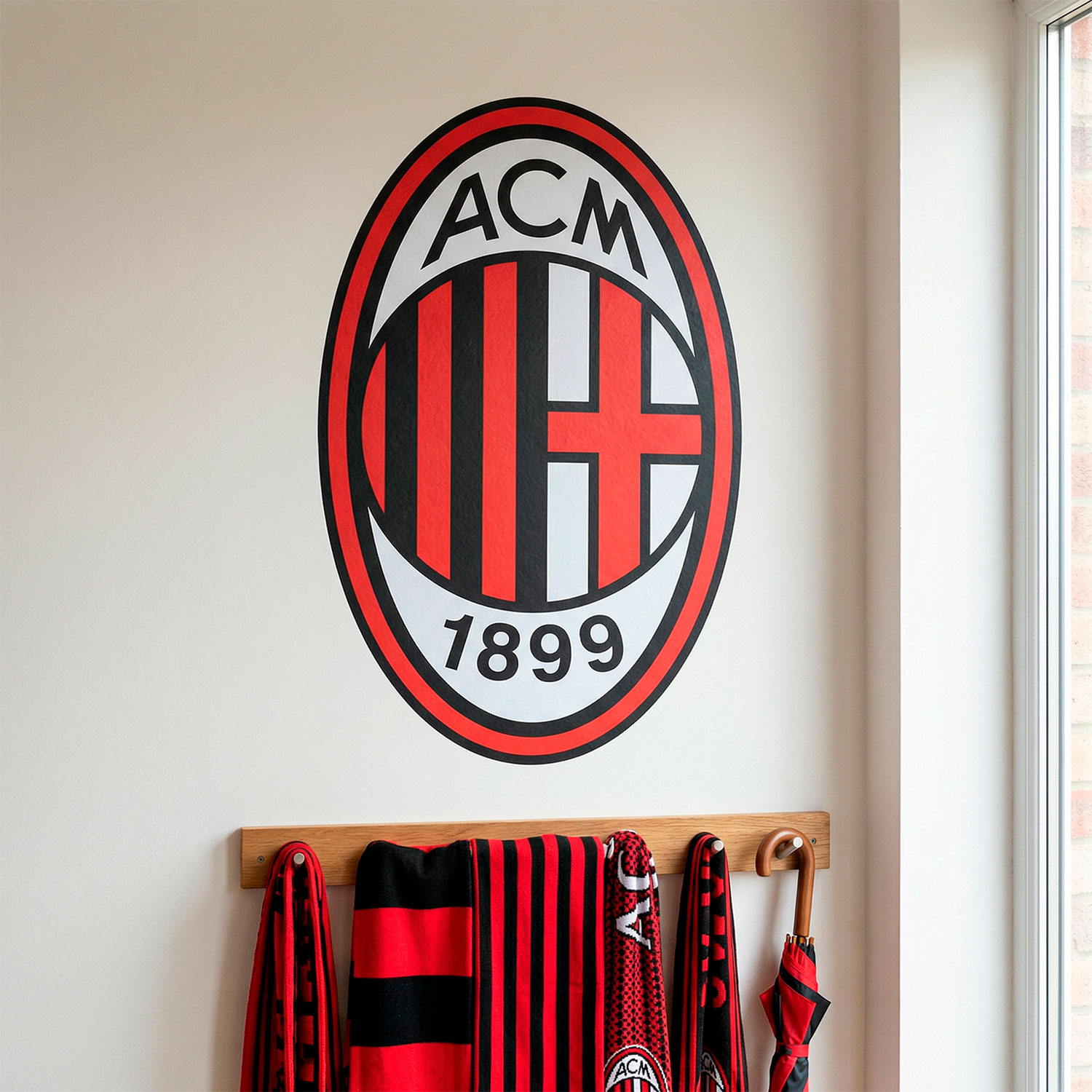 Wandtattoos: AC Milan Wappen
