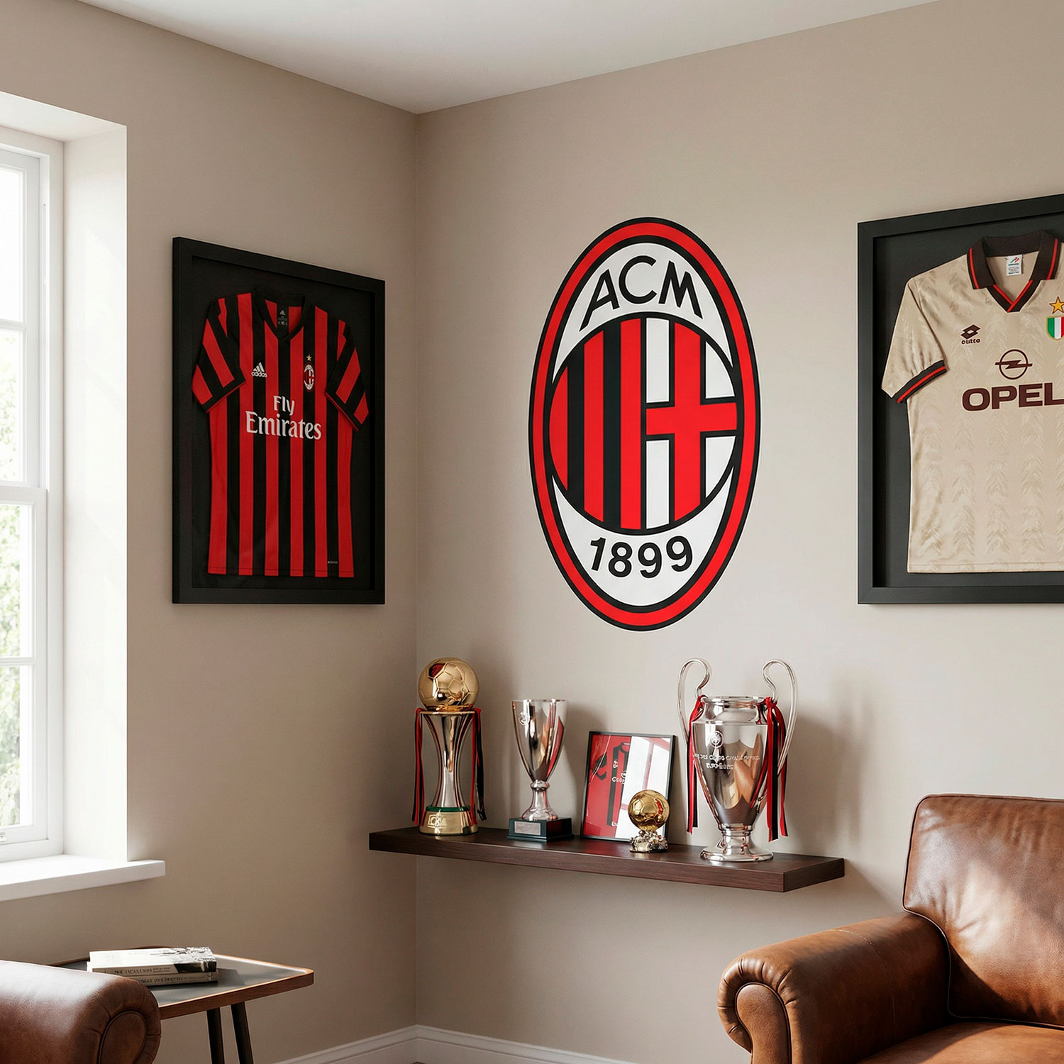 Wandtattoos: AC Milan Wappen